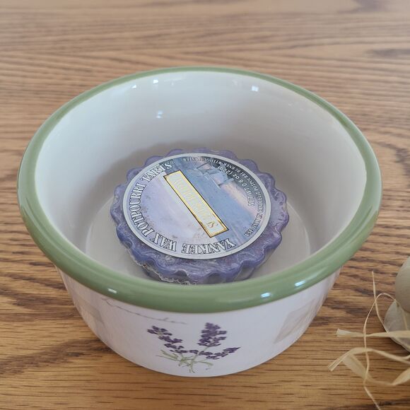 Ceramic Spring Lot Herb Garden Ramekin Pottery Bunny Rabbit Candle Tart - Picture 2 of 10